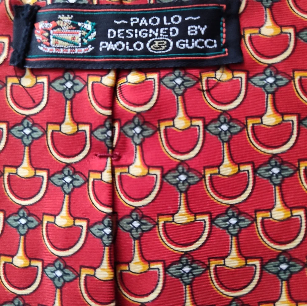 Set Of 3 Ties Nautical Knots Gucci And Brooks Brothers Excellent Unworn Cond
